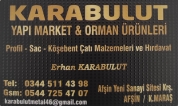 AFŞİN KARABULUT YAPI MARKET & ORMAN ÜRÜNLERİ