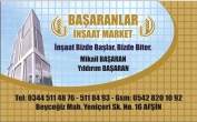 AFŞİN BAŞARANLAR İNŞAAT & YAPI MARKET